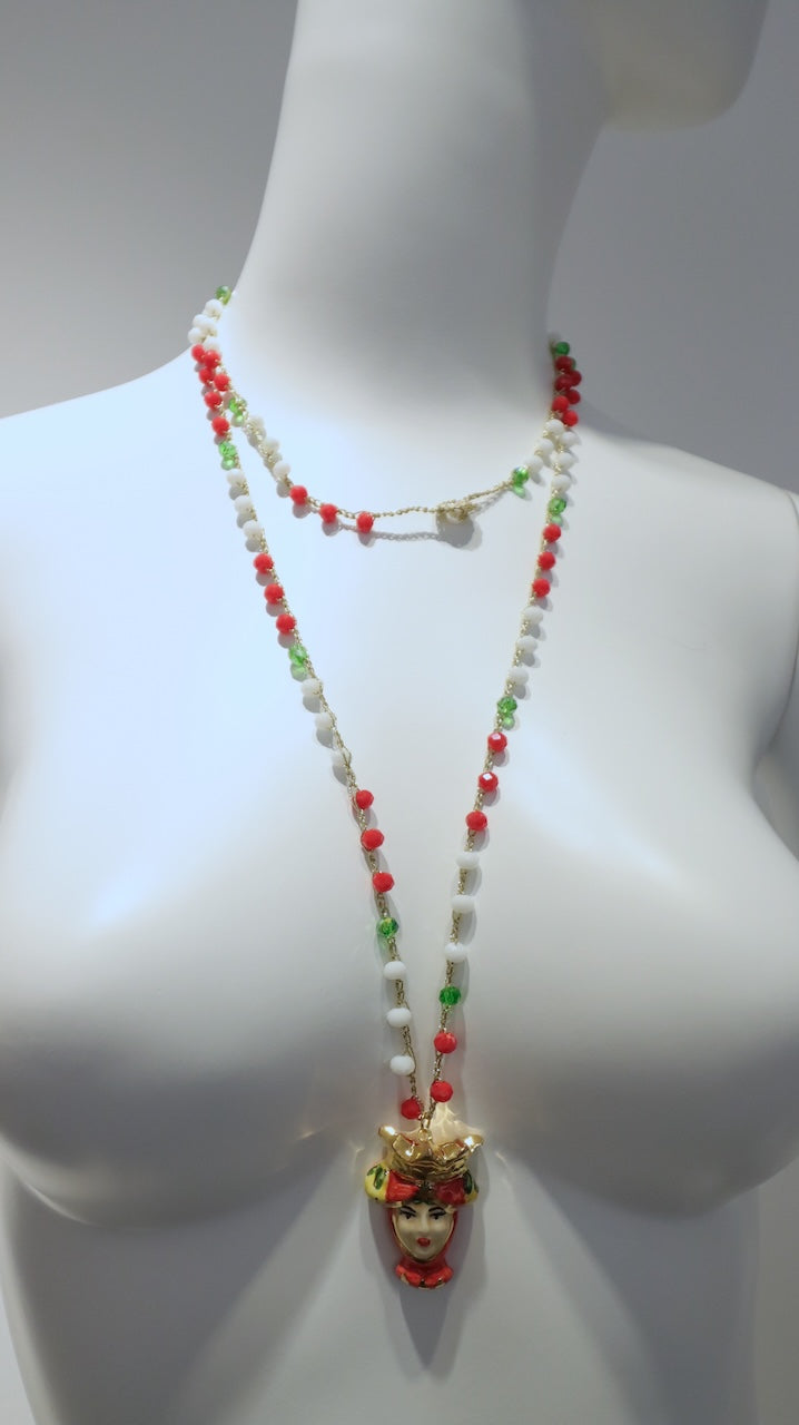 Collar Largo Mujer Corona