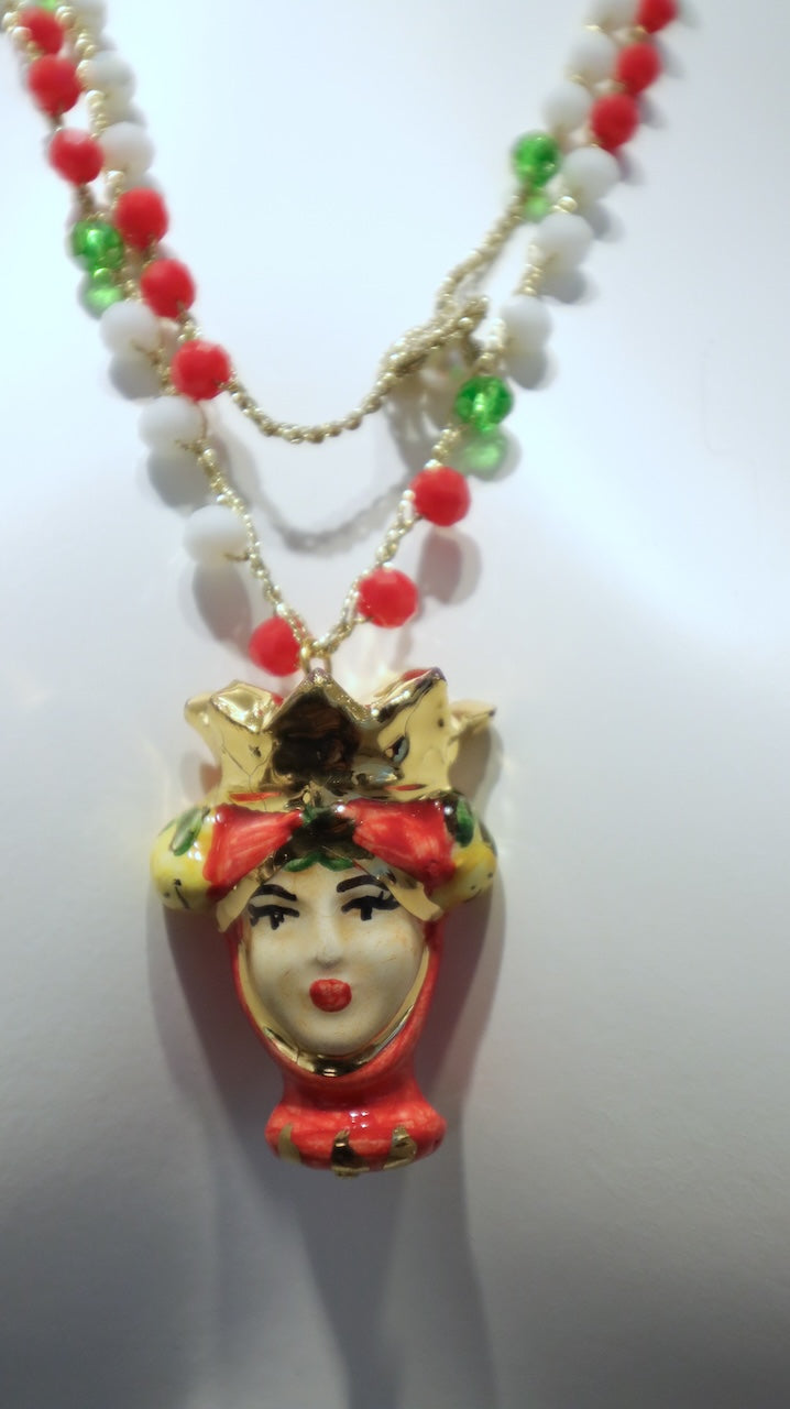 Collar Largo Mujer Corona